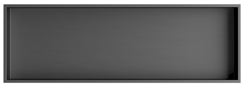DENBO zapuštěná police do obkladu, 810x270mm, nerez, gun metal 1301-82B