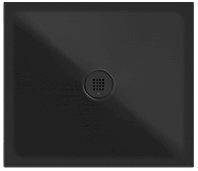 Keramická sprchová vanička, obdélník 80x70x2cm, černá mat 46080726