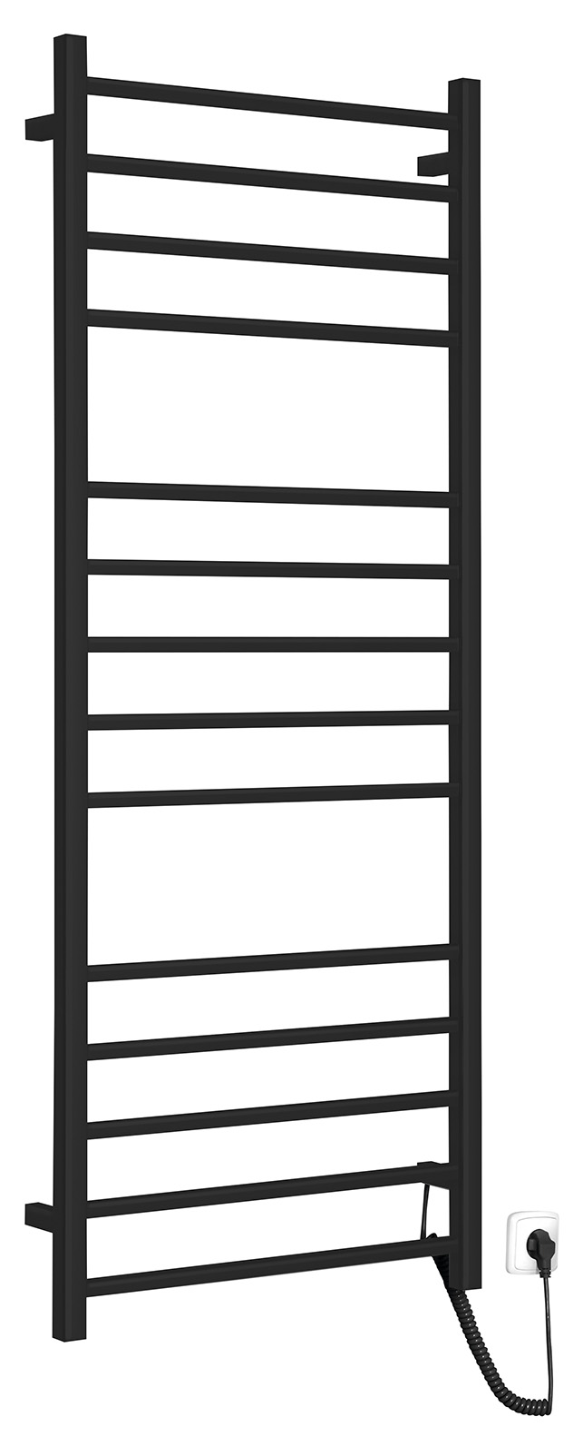 ESKINADO elektrický sušák ručníků, hranatý, 600x1500 mm, 130 W, černá ER450BV