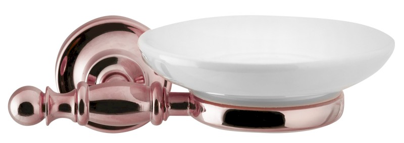 PERLA mýdlenka, keramika, růžové zlato PE1067