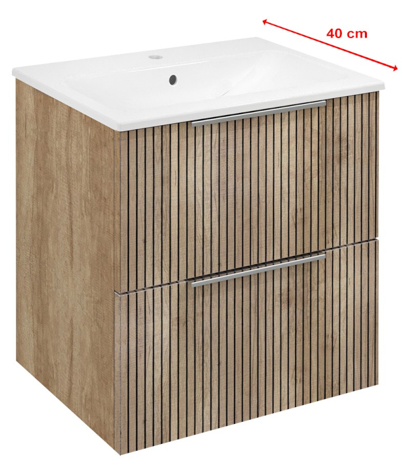 CIRASA STRIP umyvadlová skříňka 48x54x39cm, dub alabama CR492-2322