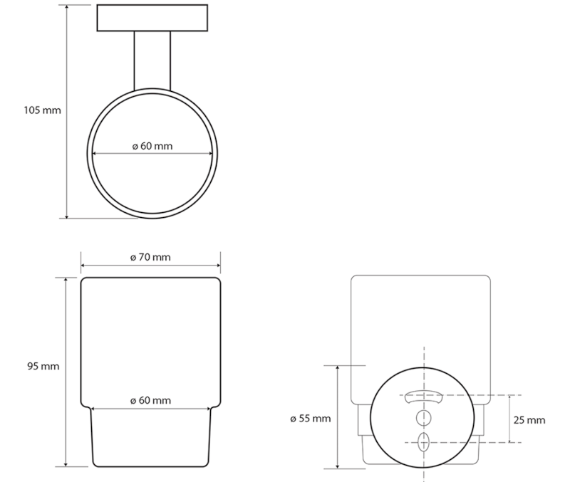X-ROUND WHITE sklenka, mléčné sklo, bílá mat XR903W