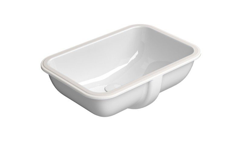 PURA/CLASSIC keramické umyvadlo pod desku 35x50cm, bílá ExtraGlaze 724711