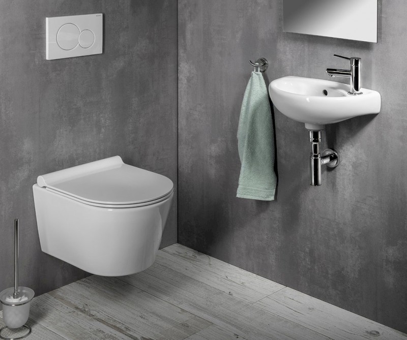 OVAL keramické umývátko 39x23cm, bílá TP040