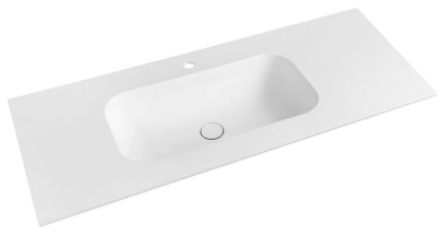 TREOS umyvadlo 111,6x51,3 cm, rockstone, bílá mat TS112-0101