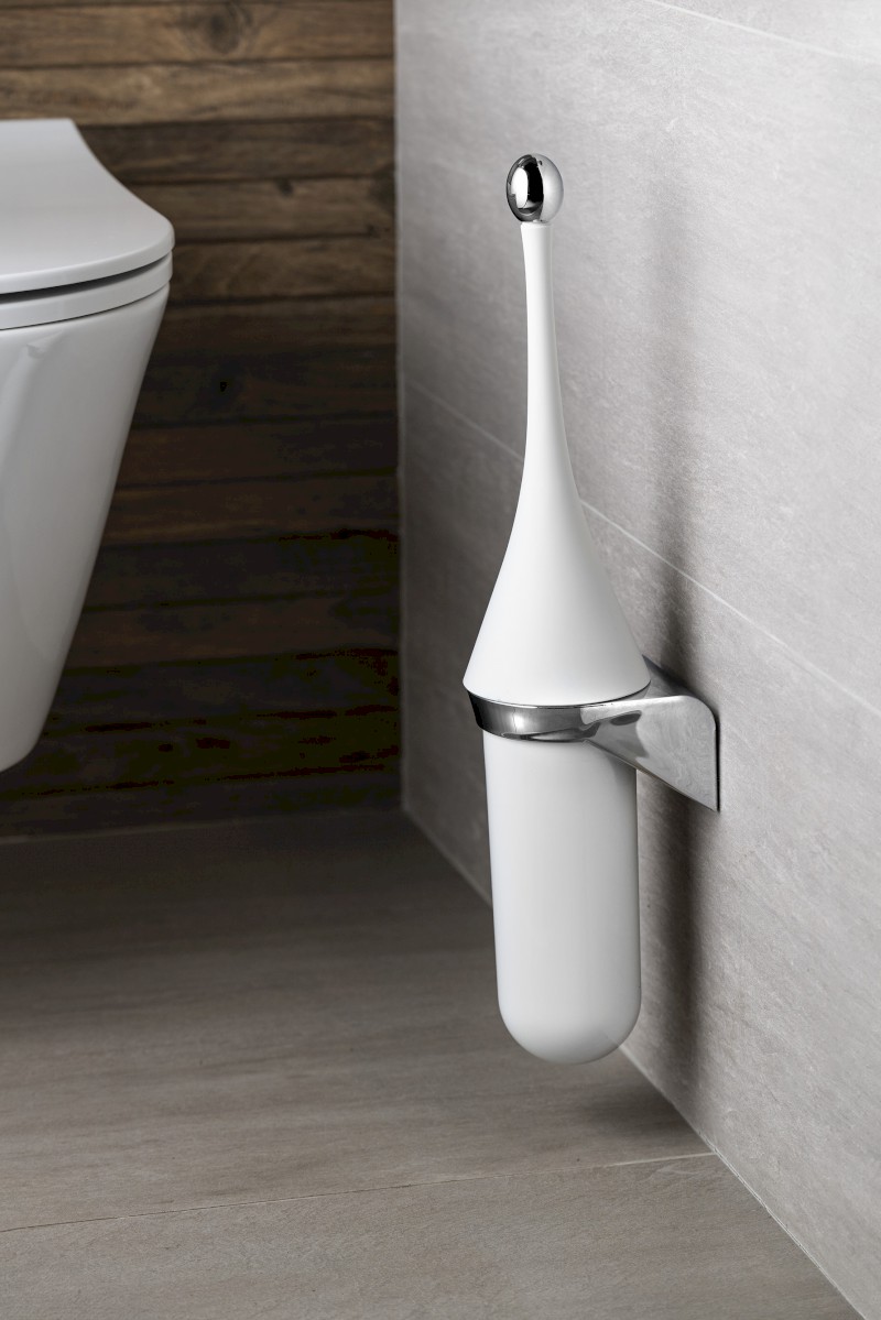 COLORED WC štětka závěsná, ABS, Soft Touch, bílá A65801BI