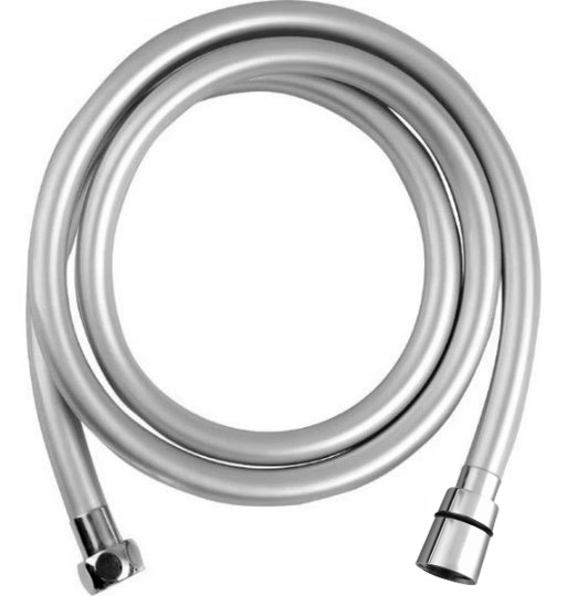 SOFTFLEX plastová sprchová hadice, 150cm, metalická stříbrná/chrom 1208-11