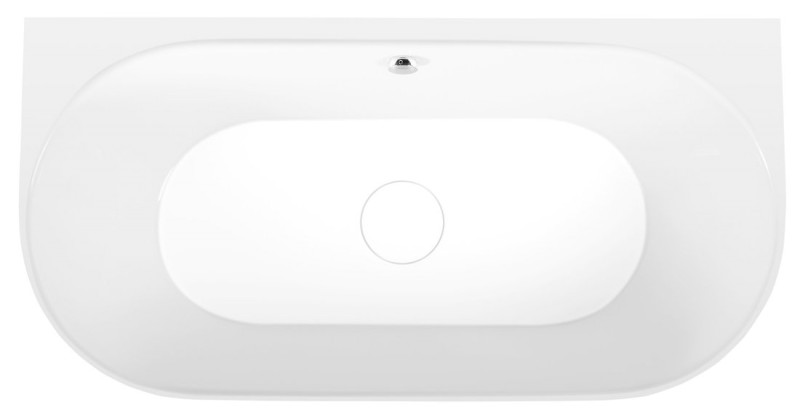 PAGODA nástěnná vana litý mramor 170x85x58cm, bílá 72976