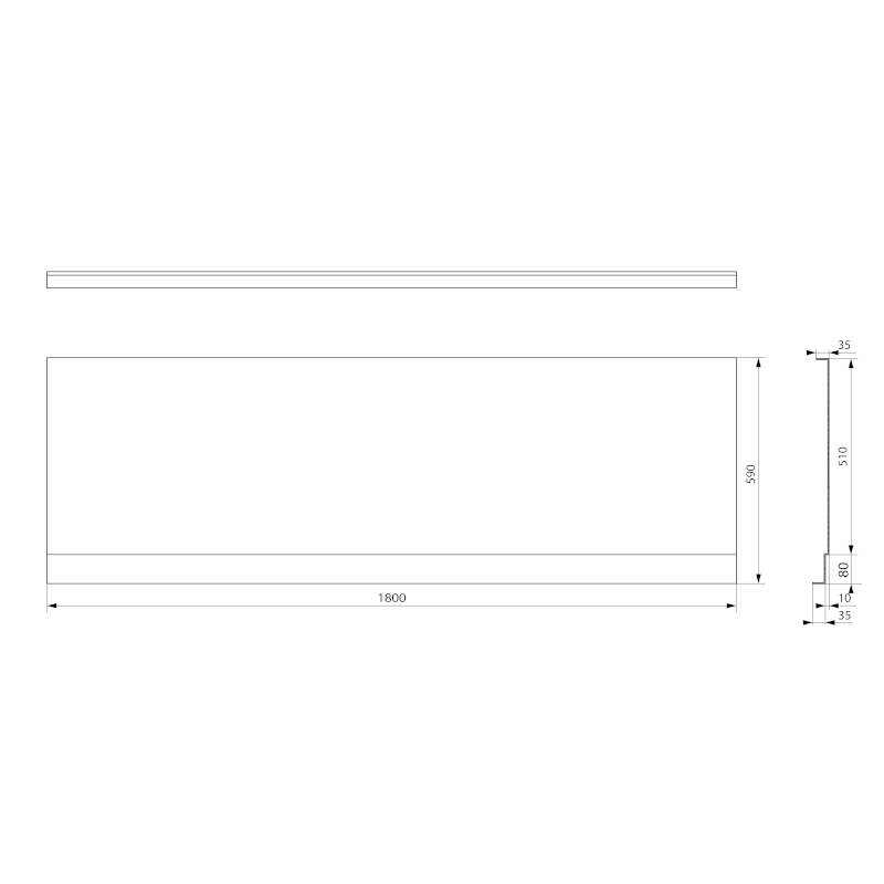 PLAIN NIKA panel 180x59cm 72543