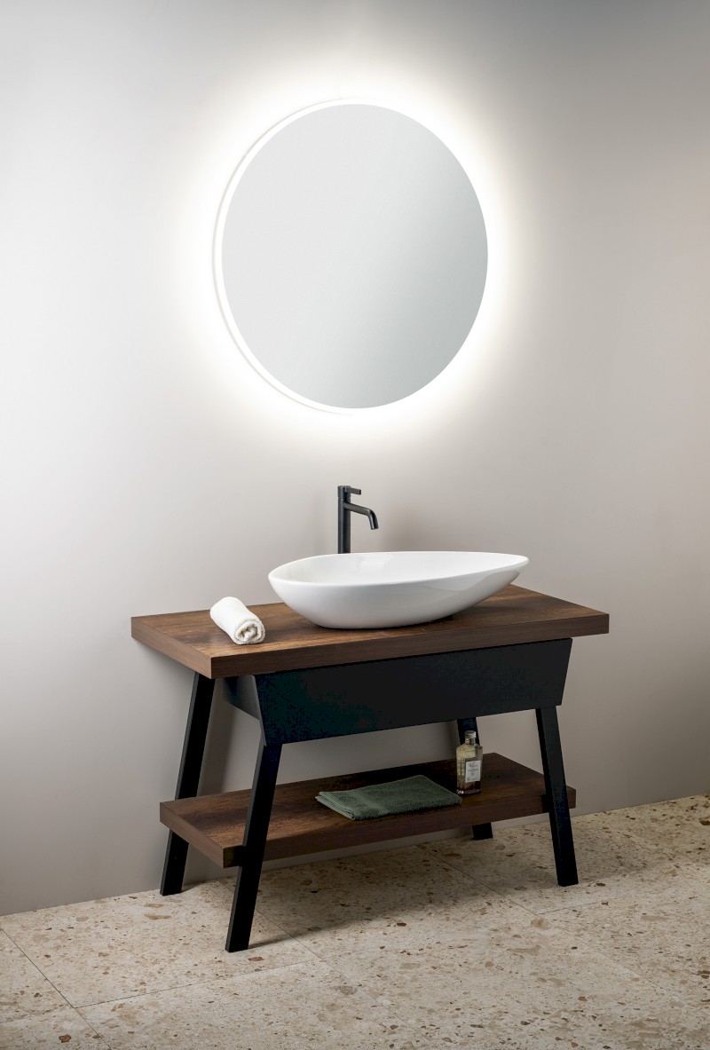 TWIGA PLUS umyvadlová zásuvka 88,5x17x43,5cm, černá mat VC460-3535