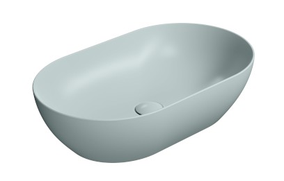 PURA keramické umyvadlo na desku 60x37cm, ghiaccio mat 883415