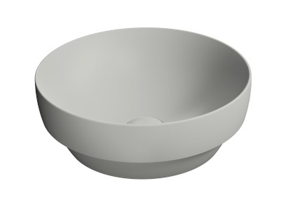 PURA keramické umyvadlo na desku, průměr 40cm, cenere mat 884617