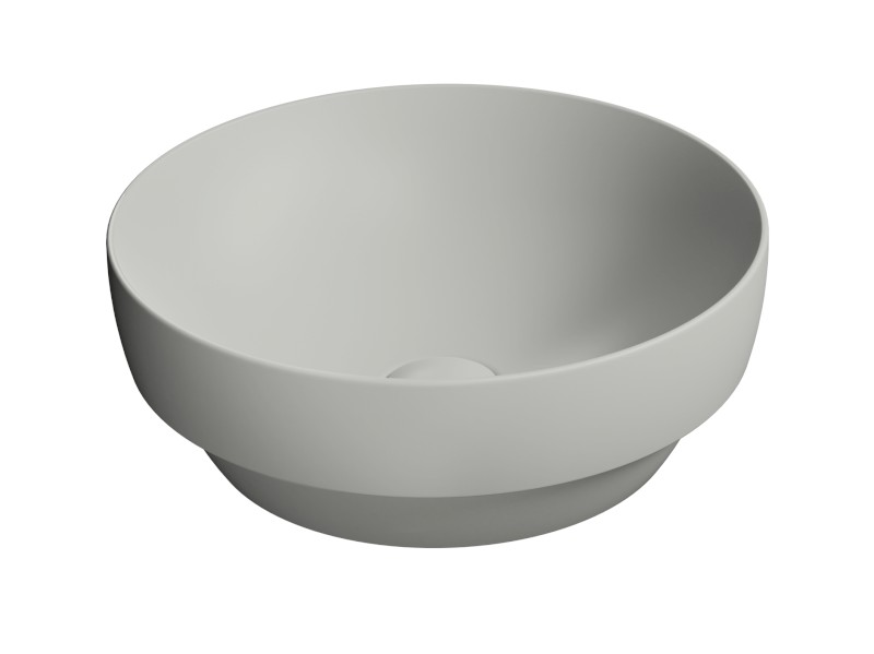 PURA keramické umyvadlo na desku, průměr 40cm, cenere mat 884617