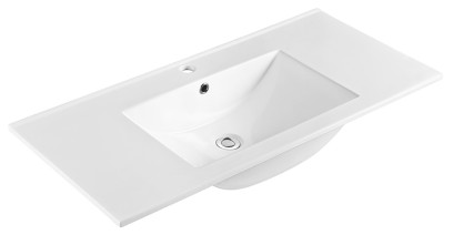 SLIM keramické umyvadlo, nábytkové, 100x46,5cm, bílá 1601-100