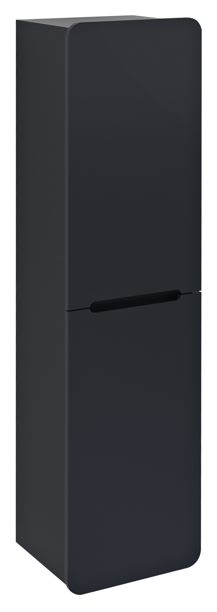KERALA skříňka vysoká 38x143x32cm, 2x dvířka, levá/pravá, antracit matný KR350-3434