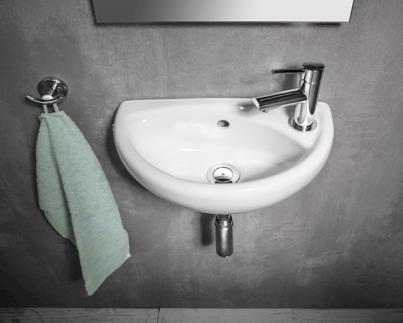 OVAL keramické umývátko 39x23cm, bílá TP040