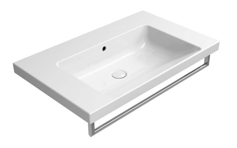 NORM keramické umyvadlo 80x50cm, bez otvoru, bílá ExtraGlaze 8634011