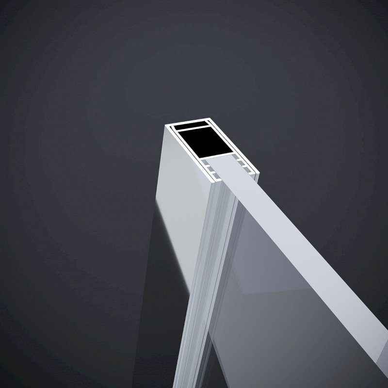 ROLLS boční stěna 900mm, výška 2000mm, čiré sklo RL3315