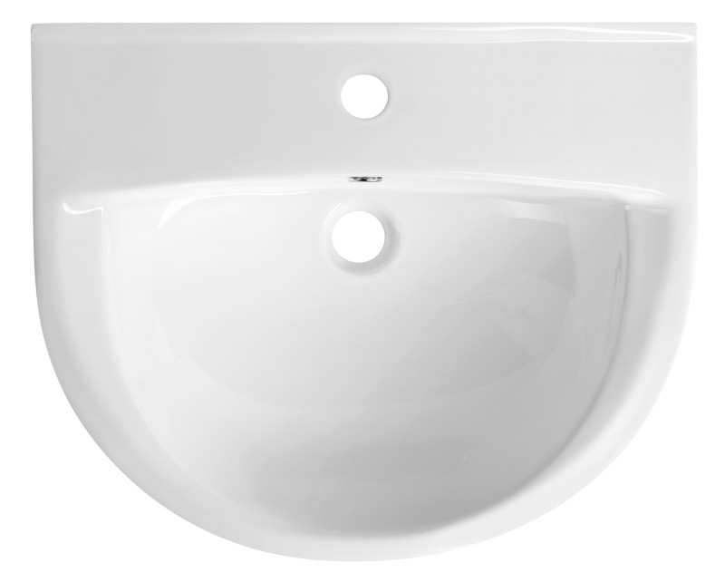 SPIRAL keramické umyvadlo 54x45cm, bílá 201.086.0