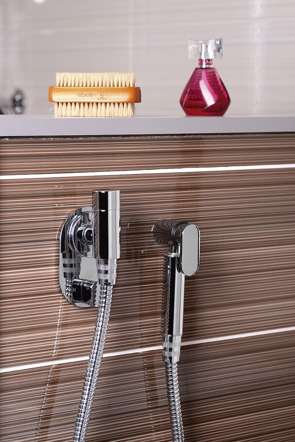 Bidetová sprška kulatá, s držákem, chrom 1209-02