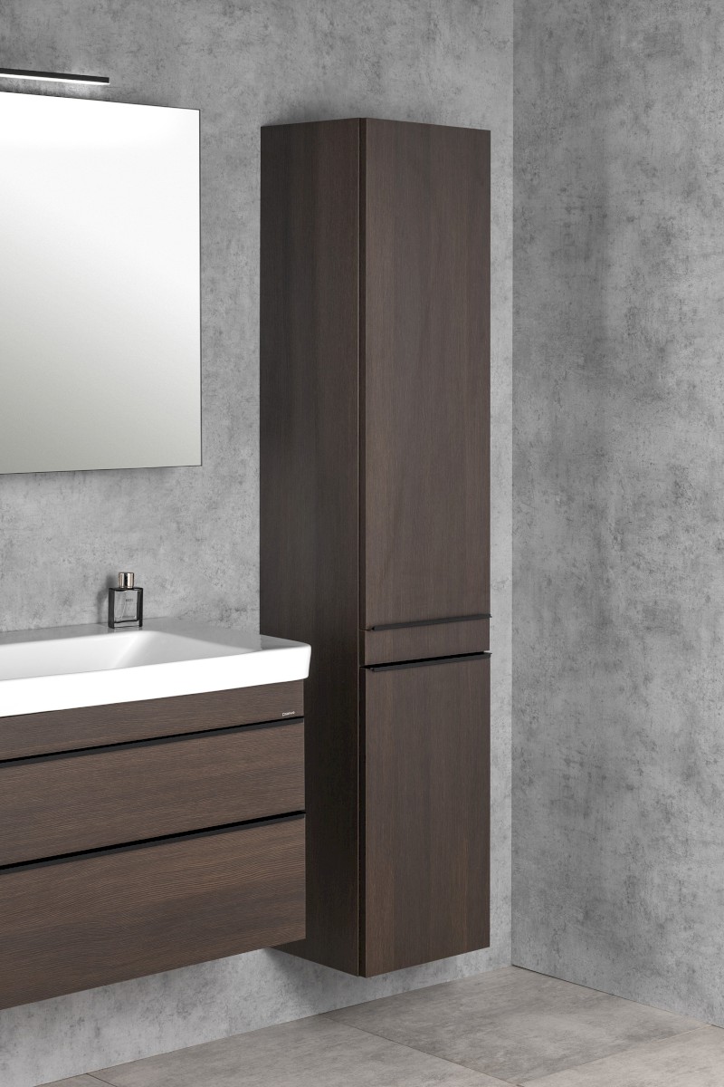 SITIA skříňka vysoká 35x172x32cm, 2x dvířka, levá/pravá, borovice rustik SI230-1616