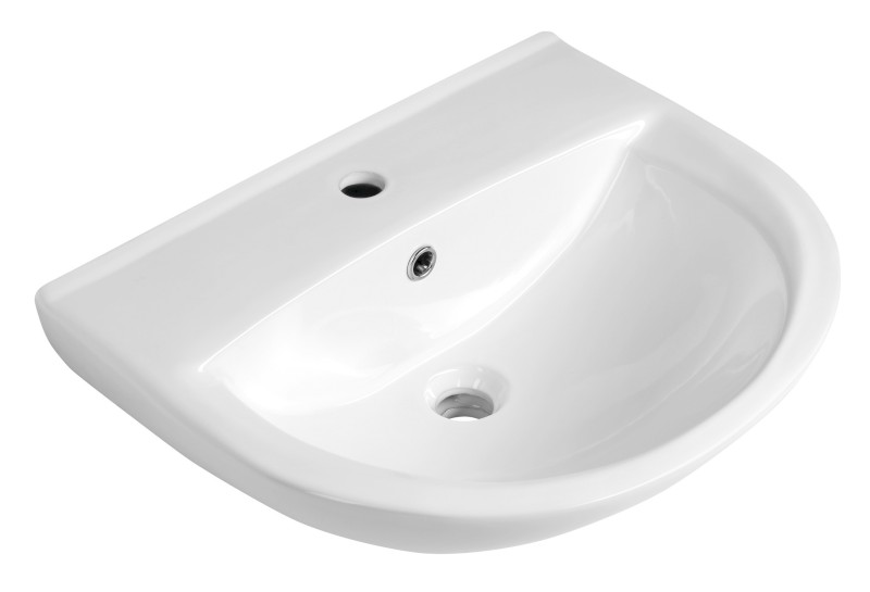 SPIRAL keramické umyvadlo 54x45cm, bílá 201.086.0