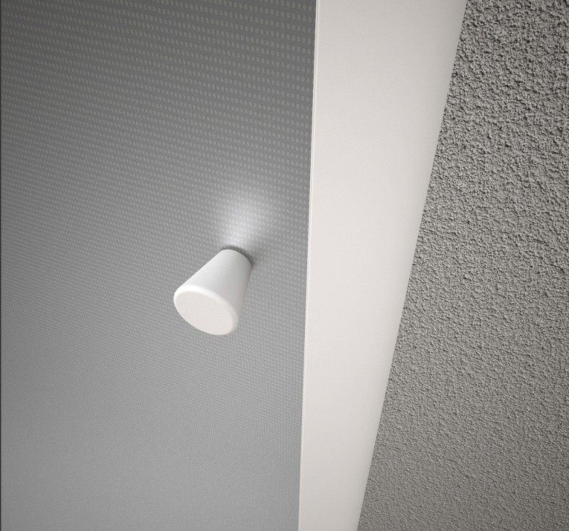 UGGA posuvné sprchové dveře 1100mm, sklo Brick, bílá AWS110