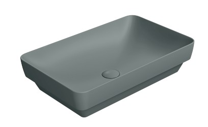 PURA keramické umyvadlo na desku 60x38cm, agave mat 883704