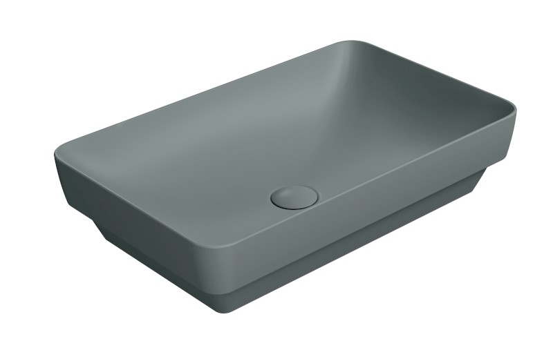 PURA keramické umyvadlo na desku 60x38cm, agave mat 883704