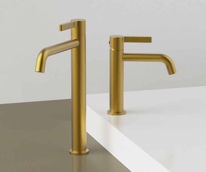 ICONIC stojánková umyvadlová baterie, zlato mat AF002GB