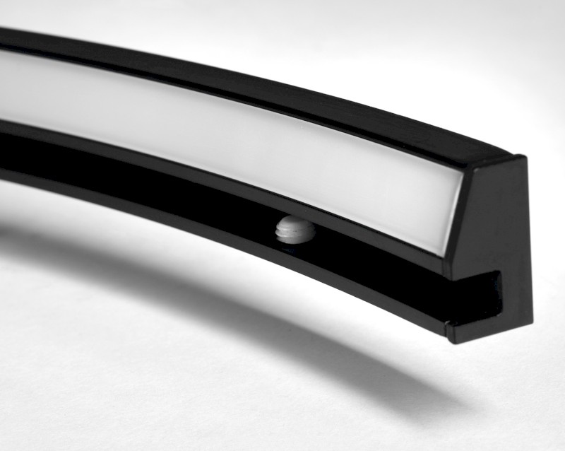MOON LED svítidlo 6,5W, 230V, 431x12x22mm, R300mm, černá mat SL-2211/60MB