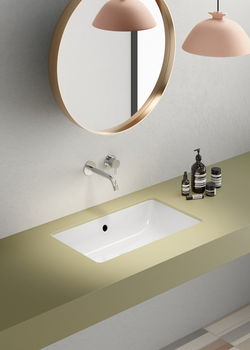 KUBE X keramické umyvadlo pod desku 60x37cm, bílá ExtraGlaze 895311