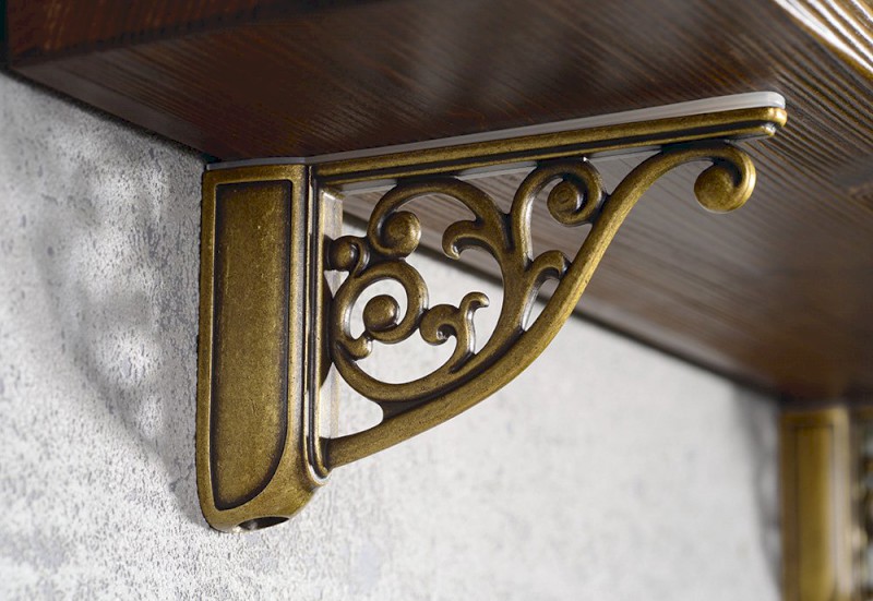 RETRO držák police 8-40mm, starobronz LL009