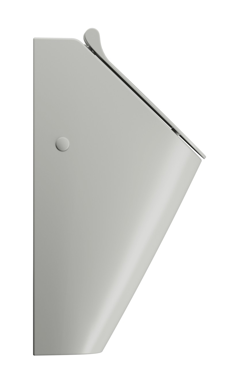 COMMUNITY urinál se zakrytým přívodem vody s otvory pro víko 31x65cm, cenere mat 909817