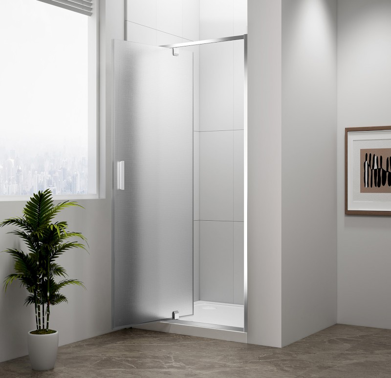 EASY sprchové dveře otočné 760-900mm, sklo Brick EL1638