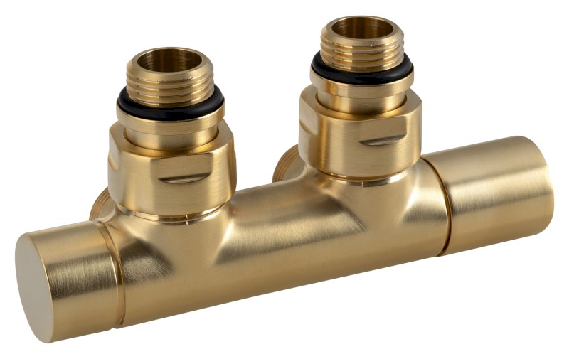 TWIN připojovací sada ventilů pro středové připojení, zlato mat CP401SGM