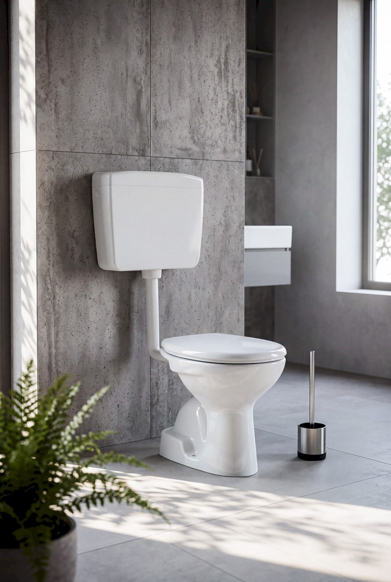 WC plastová nádržka s DUAL tlačítkem, 4-8 L, bílá WM108