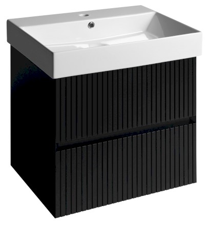 FILENA umyvadlová skříňka 57x51,5x43cm, černá mat strip FID1260BS