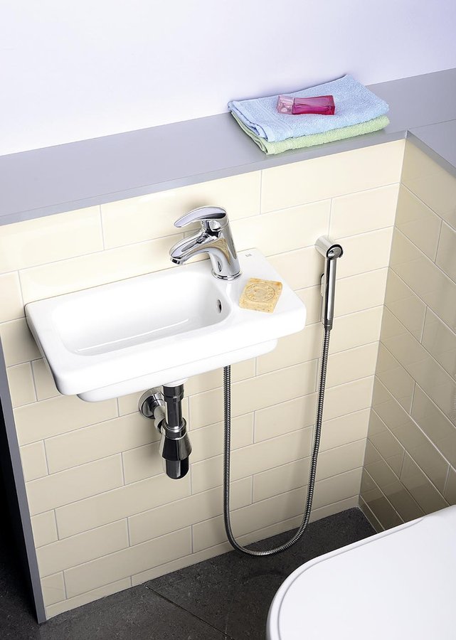 Stojánková umyvadlová baterie s bidetovou sprchou, chrom 1209-05