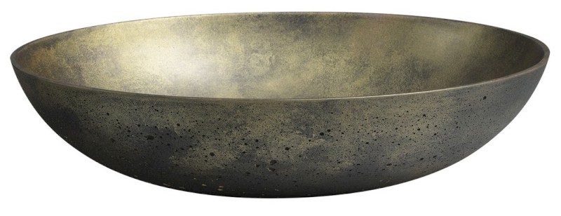 FORMIGO betonové umyvadlo na desku, 60x40cm, zlato mat FG218