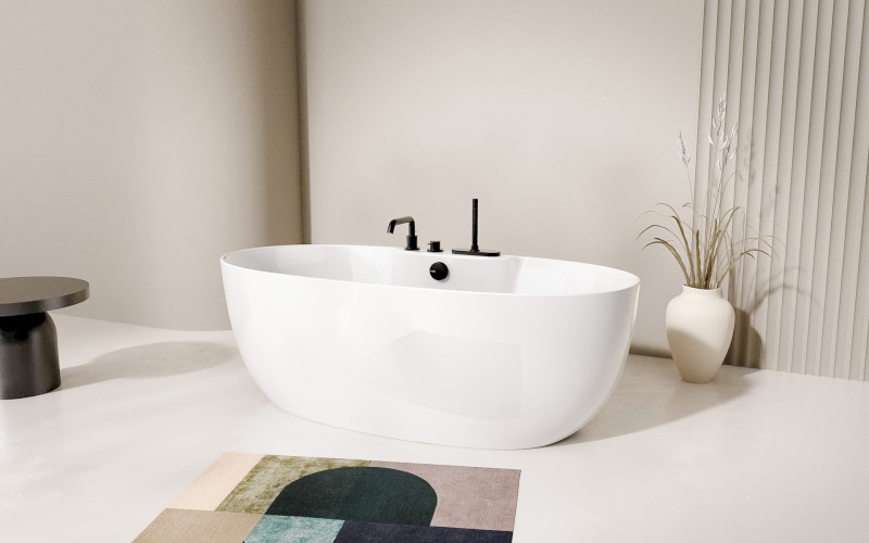 RANA volně stojící vana 170x80x58cm, bílá 68638