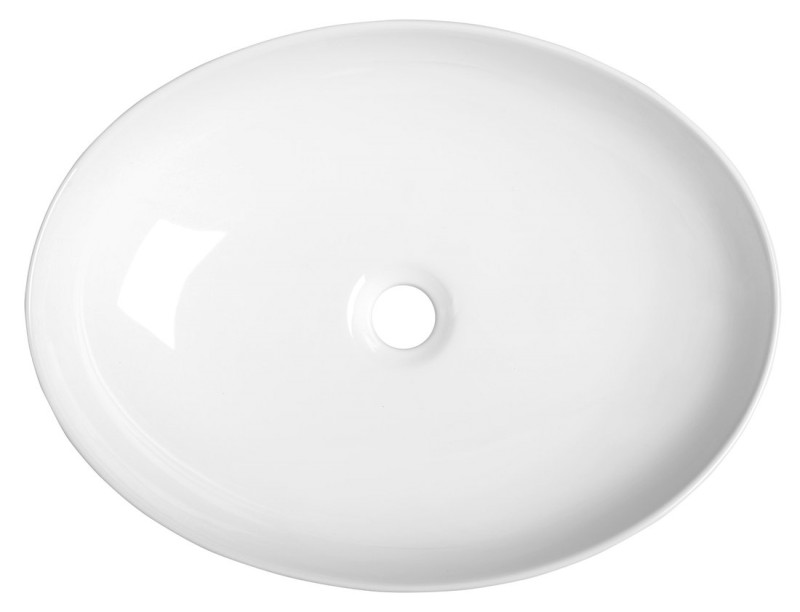 OFELIE keramické umyvadlo na desku, 52x40cm, bílá AR433