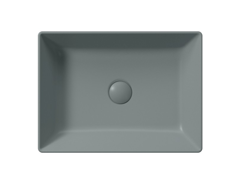 KUBE X keramické umyvadlo na desku, 50x37cm, agave mat 942904