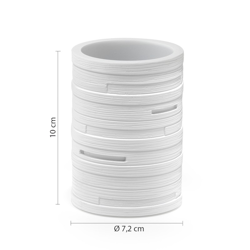 HELEN sklenka na postavení, bílá HE9802