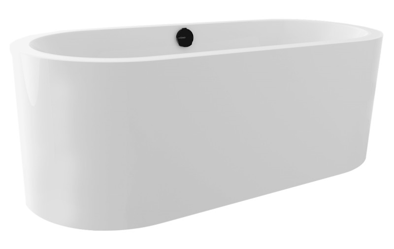 VIVA C MONOLITH oválná polozápustná vana 170x75x60cm, bílá 79119CM
