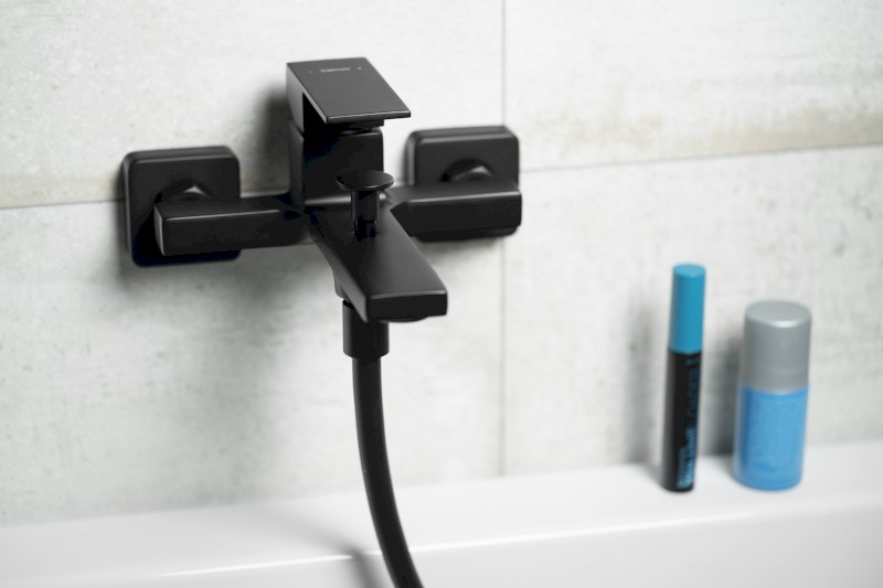 CUBEMIX nástěnná vanová baterie, černá mat CM010B