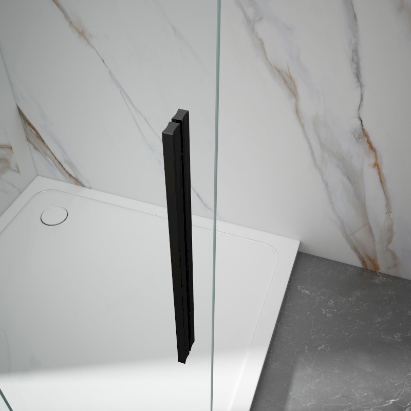 SPIRIT BLACK sprchové dveře 1500mm, čiré sklo GI1015B