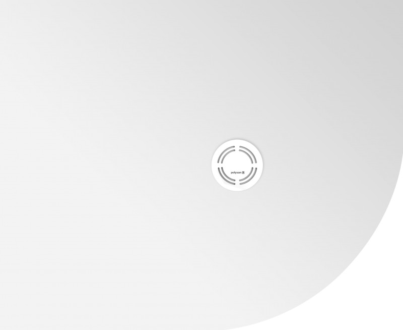 FLEXIA vanička z litého mramoru čtvrtkruh, s možností úpravy rozměru, 110x90cm, R550, levá 91341