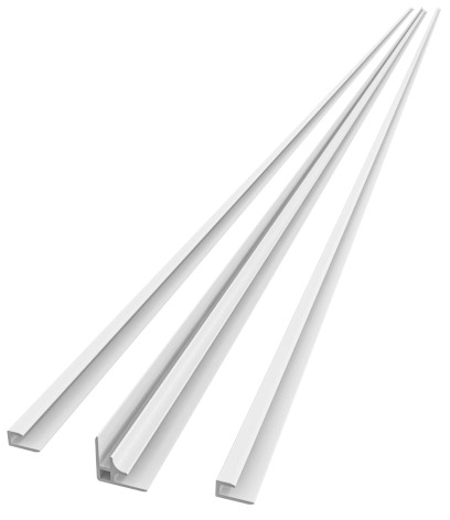 DENIPAN set profilů pro rohovou instalaci, 2100mm, bílá mat DP21W
