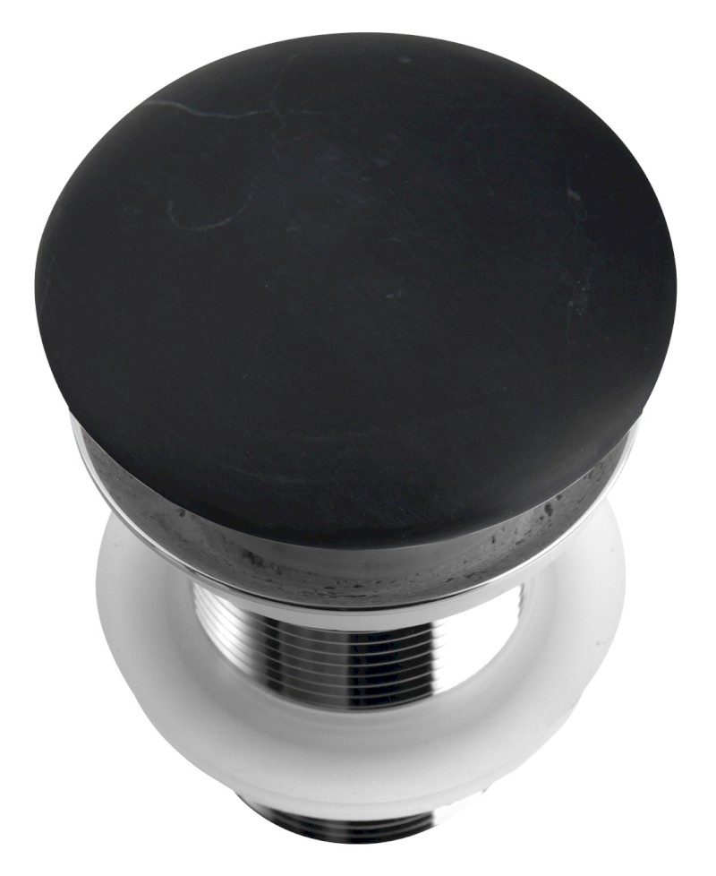 BLOK umyvadlová výpust 5/4“, click-clack, zátka matný černý marquin 2401-931